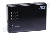 ACT  AC7845 4K-HDMI-Switch 3x1 geeignet für u.a. 4K-Auflösung 3840x2160