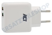 ACT  AC2125 2-Port USB-Ladegerät 4A mit Quick Charge 3.0 geeignet für u.a. universell einsetzbar