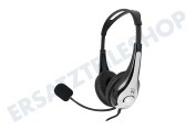 Ewent  EW3562 Stereo-Headset mit Mikrofon und Lautstärkeregler geeignet für u.a. Musik hören, Spiele spielen, anrufen