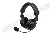 Ewent  EW3564 Over-Ear-Headset mit Mikrofon und Lautstärkeregelung geeignet für u.a. Freisprech-Kommunikation