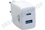 AC2122 USB-C- und USB-A-Ladegerät 20 Watt mit Power Delivery