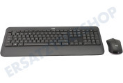 Logitech LOGZMK540U 920-008685 Erweiterte kabellose  Tastatur USA geeignet für u.a. Kabellos, Komfort
