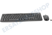 Logitech LOGZMK295U  920-009800 MK295 Silent Keyboard + Maus US-Layout geeignet für u.a. Schwarz, US-Layout