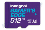 Integral INMSDX512G10-180V30GE  INMSDX256G10-100V30GE 512 GB V30 Gamer's Edge microSDXC-Karte – Klasse 10 geeignet für u.a. Class 10, Nintendo Switch