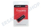 Integral INFD64GBBLK.  Speicherstick 64GB USB Flash Drive Schwarz geeignet für u.a. USB 2.0