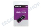 Integral INFD32GBBLK3.0  Speicherstick 32GB USB Flash Drive Schwarz geeignet für u.a. USB 3.0