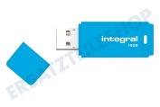 Integral INFD16GBNEONB  Speicherstick 16GB Neon Blue USB Flash Drive geeignet für u.a. USB 2.0