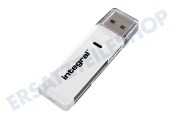 Integral INCRSDMSDRP  Kartenlesegerät USB 2.0 Card Reader geeignet für u.a. SD, SDHC, SDXC, microSD