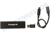 Integral INSSD1TPORT3.2SLIMX SlimXpress tragbare  SSD 1T geeignet für u.a. USB 3.2 Gen 2