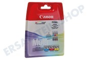 Canon CAN32017B Canon-Drucker Druckerpatrone CLI 521 Colour Pack C/M/Y geeignet für u.a. Pixma iP3600, Pixma iP4600