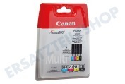 Canon CANBC551MP  Druckerpatrone CLI-551 BK/C/M/Y Multipack geeignet für u.a. Pixma MX925, MG5450