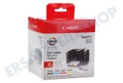Canon 9182B004 Canon-Drucker Druckerpatrone PGI 1500XL Multipack BK/C/M/Y geeignet für u.a. Maxify MB2350, MB2050