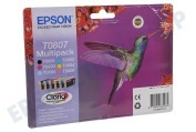Epson EPST080740  Druckerpatrone T0807 Multipack geeignet für u.a. Stylus Photo P50, PX650