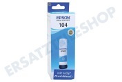 Epson EPST00P240 Epson-Drucker C13T00P240 Epson 104 Cyan geeignet für u.a. Epson Ecotank ET Series 4700, 2720, 2710, 2721, 2711