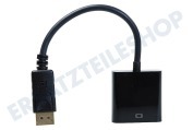 Universell  Displayport zu HDMI Adapterkabel 20 cm geeignet für u.a. 0,2 Meter, schwarz