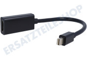 Gembird  Mini Displayport-auf-HDMI-Adapterkabel, 15 cm geeignet für u.a. 15cm, schwarz