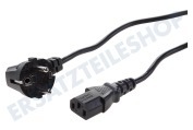 Easyfiks  Netzkabel C13, 230 V, 10 A, 3x0.75mm2, 2,5 Meter geeignet für u.a. 2,5 Meter 3x0.75mm2