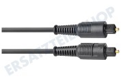 Easyfiks  Optische Kabel Toslink Male - Toslink Male, 1,5 m geeignet für u.a. 1,5 Meter, abgeschirmt, vergoldet