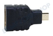 Easyfiks  Adapterstecker, HDMI A Buchse - Micro HDMI D Stecker geeignet für u.a. Steckeradapter