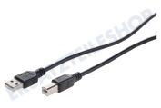 Easyfiks  USB Anschlusskabel 2.0 A Male - USB 2.0 B Male, 5.0 Meter geeignet für u.a. 5,0 Meter