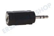 Easyfiks  Buchse Adapterstecker 2,5 mm Stecker - Gegenüber 3,5 mm Buchse geeignet für u.a. Steckeradapter