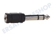 Easyfiks  Jack-Stecker-Adapter 6,3-mm-Stecker - Buchse 3,5 mm geeignet für u.a. Steckeradapter