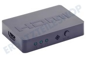 Cablexpert DSW-HDMI-34  3-Port-HDMI-Schalter mit Fernbedienung geeignet für u.a. 3 Geräte an 1 HDMI-Eingang