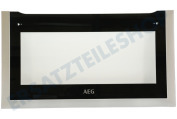 AEG 140052748013 Mikrowelle Türglas außen geeignet für u.a. KME861000M, KMS761000M