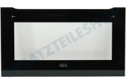 AEG 140063857019 Ofen-Mikrowelle Türglas außen geeignet für u.a. KME761000B, KMK765080B