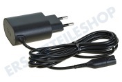 Braun 81741500 Rasierapparat Kabel Stromadapter + Stecker schwarz geeignet für u.a. Cruzer 1,2,3 Serie Smart Control 3 Serie, Smart 6 Serie