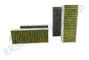 Eurofilter 17007505  Filter Kohlefilter, 4 Stück geeignet für u.a. ED707FQ25E, ED807FQ25E, EX877LX67E