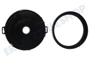 Etna 723996 Abzugshaube Filter Kohlefilter rund 20cm EKF003 geeignet für u.a. 4195NRVS, TO250RV, to400