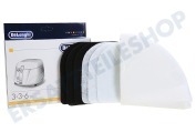 DeLonghi 5525101500 Fritteuse Filter Öldampf- Kohlstoff-Papierfilter geeignet für u.a. F8, D8, F1000-Serie