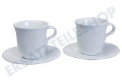 DeLonghi 5513283731 Kaffeeautomat DLSC309 Cappuccinotassen aus Porzellan geeignet für u.a. Warme Getränke