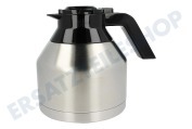 Melitta 6742942 Kaffeeaparat Thermoskanne Thermos AromaElegance, Edelstahl/Schwarz geeignet für u.a. AromaElegance Thermostat, AromaElegance Thermostat DeLuxe