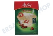 Melitta Kaffeemaschine 6658694 Kaffeefilter naturbraun 102, 80 Stück geeignet für u.a. Größe 102