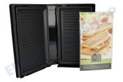 Tefal  XA800312 Snack Collection Barbecue-/Panini-Teller geeignet für u.a. SW852, SW853, SW854, SW857