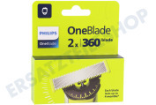 Philips QP420/50 Rasierapparat Scherblatt OneBlade 360, 2er-Pack geeignet für u.a. OneBlade