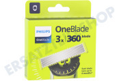 Philips QP430/50 Rasierapparat Scherblatt OneBlade 360, 3er-Pack geeignet für u.a. OneBlade