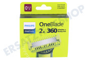 Philips QP624/50 Rasierapparat Scherblatt OneBlade 4D Gesicht 2x geeignet für u.a. OneBlade
