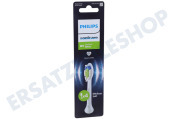 Philips HX6064/87  Zahnbürsten-Set Optimal White Bürstenköpfe, 4 Stück, weiß geeignet für u.a. Sonicare