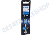 Philips HX9042/87  Zahnbürsten-Set Premium Plaque Defence Aufsteckbürsten, 2 Stück, weiß geeignet für u.a. Sonicare
