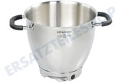 Kenwood AW37575001 37575 Küchengerät Rührschüssel aus Edelstahl Chef geeignet für u.a. KM070, KM080