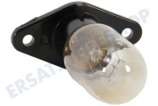 Creda 481913428051 Ofen-Mikrowelle Lampe 25W -mit Befestigunsplatte- geeignet für u.a. Mikrowellenofen
