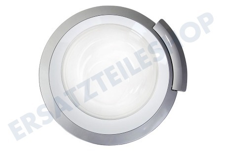 Siemens Waschmaschine 00704287 Fülltür komplette Tür, Weiß/Silber