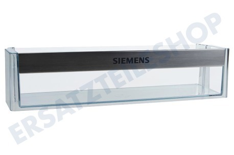 Siemens Kühlschrank 00705186 Flaschenfach transparent, Rand Chrom