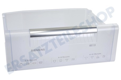 Siemens Kühlschrank 448683, 00448683 Gefrier-Schublade Transparent mit Griff