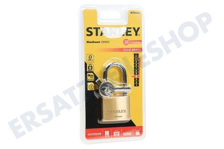 Stanley  S742-043 Stanley Vorhängeschloss Solid Brass 40mm