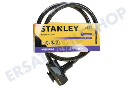 Stanley  S755-203 Stanley Fahrradkabelschloss 12 mm Durchmesser 90cm