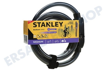 Stanley  S741-161 Stanley Fahrrad Kabel Schlüsselschloss 120cm